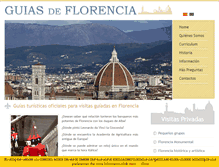 Tablet Screenshot of guias-florencia.com